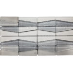 TRAPEZIUM WHITE/GREY/IVORY 12"X12"