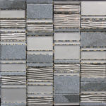 ATHENA STEEL/GREY/STONE/DARK GREY 12"X12"