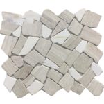 ELK PEBBLES GREY/WHITE/SMOKE 12"X12"