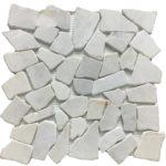 ELK PEBBLES WHITE 12"X12"