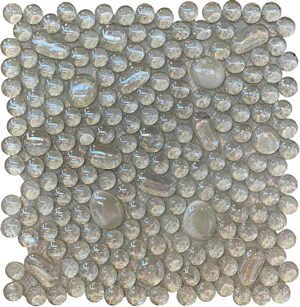 RAINDROP AQUA WHITE 12"X12" - Image 1