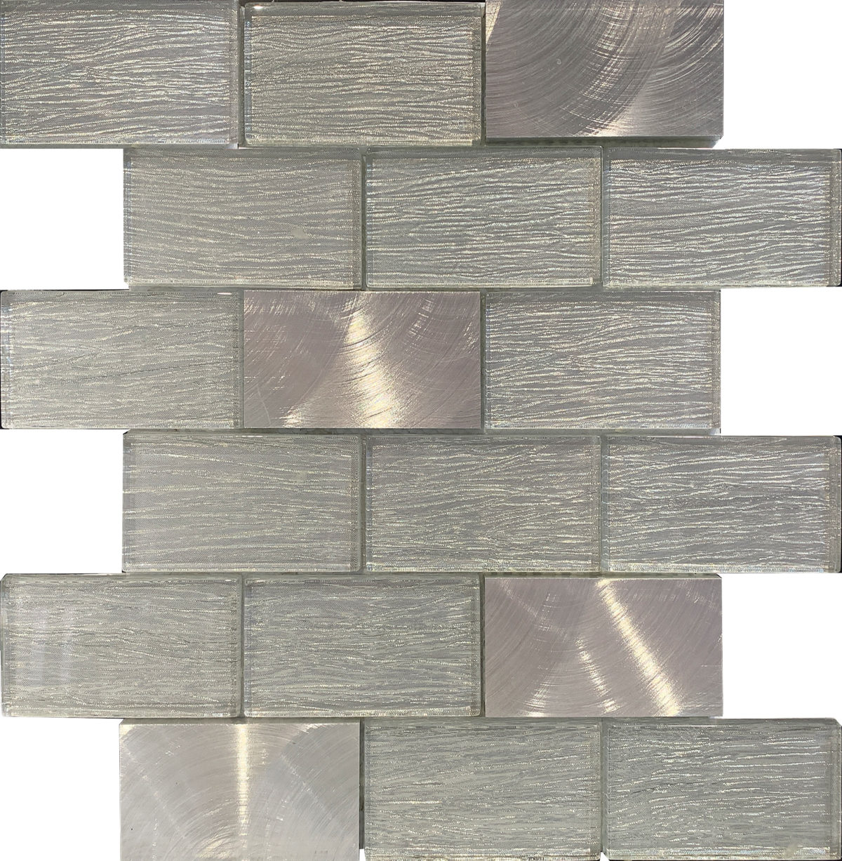 CHANEL SILVER/BRUSH/CHROME 12"X12" - Image 1