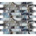 PASHMINA SILVER/BLUE/MULTI RANDOM 12"X12"