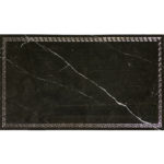 GABBANA NERO BLACK/SILVER GLOSSY 12"X24"