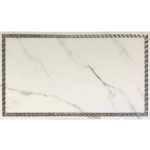GABBANA WHITE WHITE/SILVER GLOSSY 12"X24"