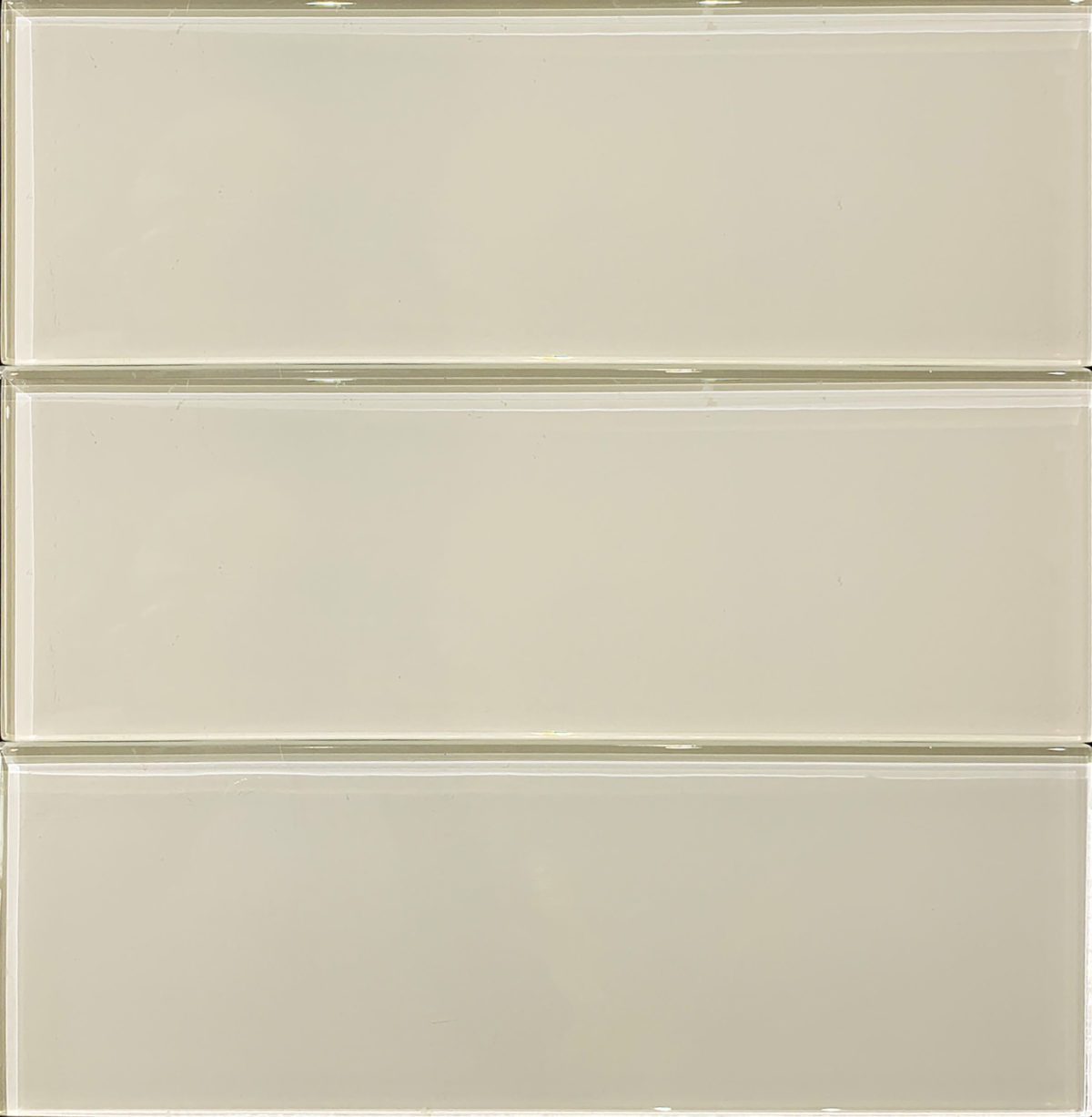 GLASS CREAM/BEIGE 4"X12" - Image 1