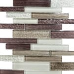 PAINT BRUSH AQUA/KHAKI/GREY/BROWN 12"X12"