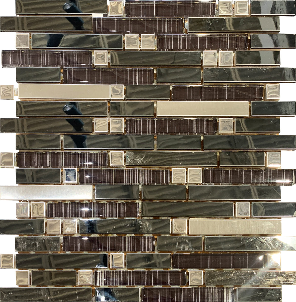 MAGGORE STEEL/GUNMETAL/COCOA/MAROON 12"X12" - Image 1