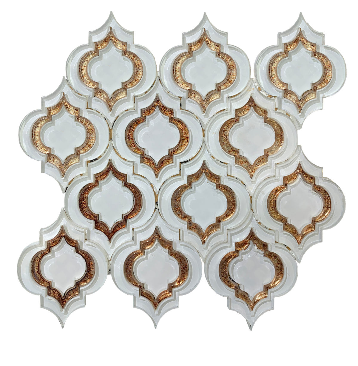 MAROC FROST/WHITE/GOLD 12"X12" - Image 1