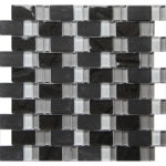 CURRENT BLACK/DARK GREY/WHITE/CHROME 12"X12"