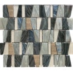 GEOSHAPES NAVY/SKYBLUE/GREY/GRAINSTONE 12"X12"