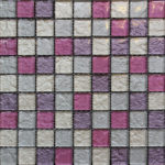 ORCHID MAGENTA/PURPLE/TAN/GREY 12"X12"
