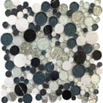 DUARA BLACK/WHITE/AQUA/SILVER/MARBLE 12"X12"