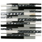 DUBAI SILK BLACK/SILK/WHITE/KHAKI 12"X12"