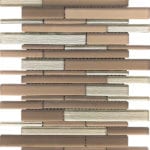 BAHIA TAUPE STRIP 12"X12"
