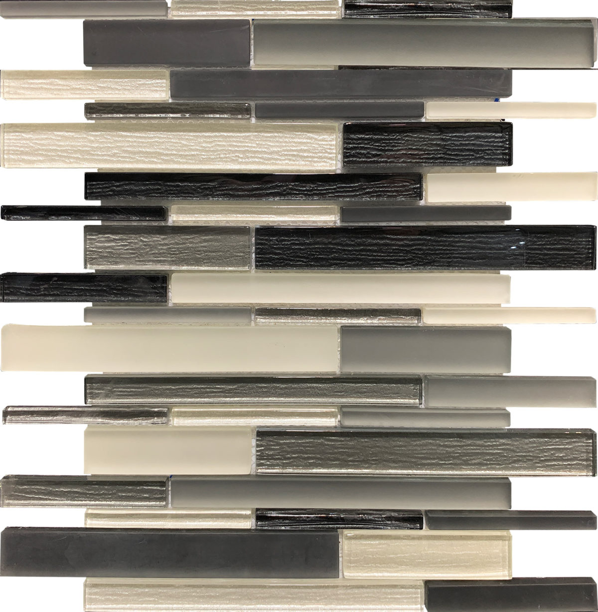 M50665_DT_MOSAIC BAHIA SMOKE STRIP 12"X12" - Image 1