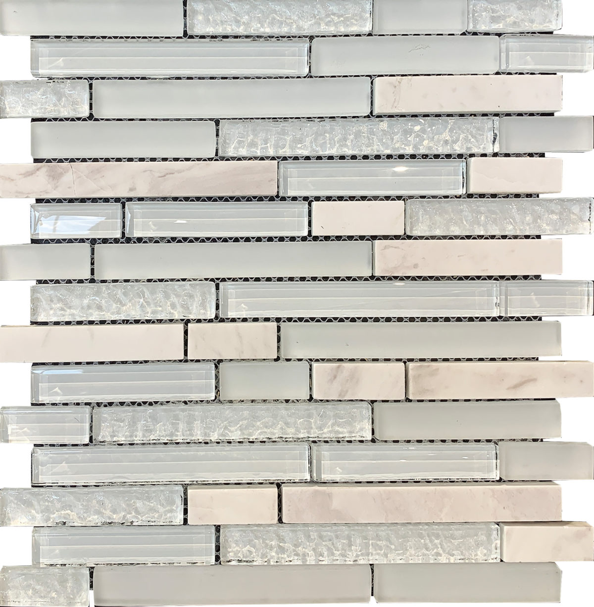 m50030_mosaic EMERGE AQUA/WHITE MARBLE 12"X12" - Image 1