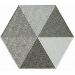 HEXAGON DIAMOND GREY FLOCK 8"X9.5" - Image 2