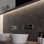 RUST GREEN NATURAL HEXAGON 10"X12"