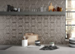 ZINC SILVER MIX DECOR HEXAGON 10"X12"
