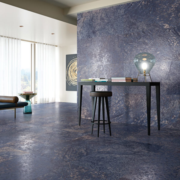 Wall tile and floor tile bay blue