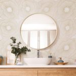 ART-DECO WHITE SPRITZ NATURAL 12"X12"