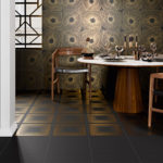 ART-DECO BLACK NEGRONI NATURAL 12"X12"