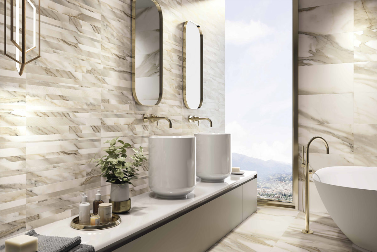 W00305-CALACATTA-BRICK-GOLD-13X24-COVER- CALACATTA BRICK GOLD WALL TILE