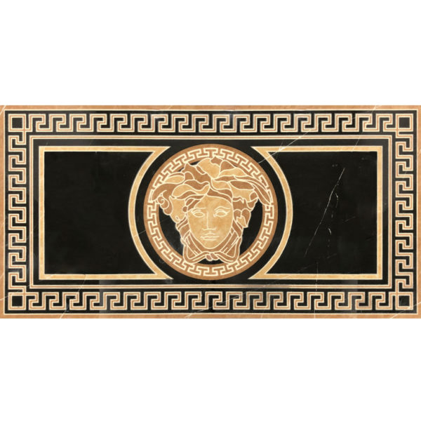 WALDORF NERO GOLD 24X48 MEDALLIONS