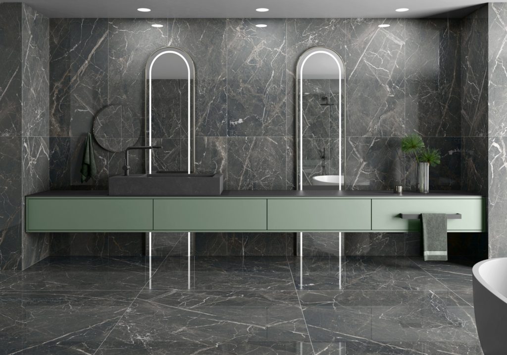 BELICE BLACK POLISHED 24"X24" Agate Tile & Stone