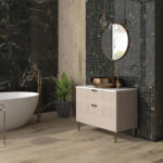MOSAIC LUX LAURANTS BROWN 12"X12"