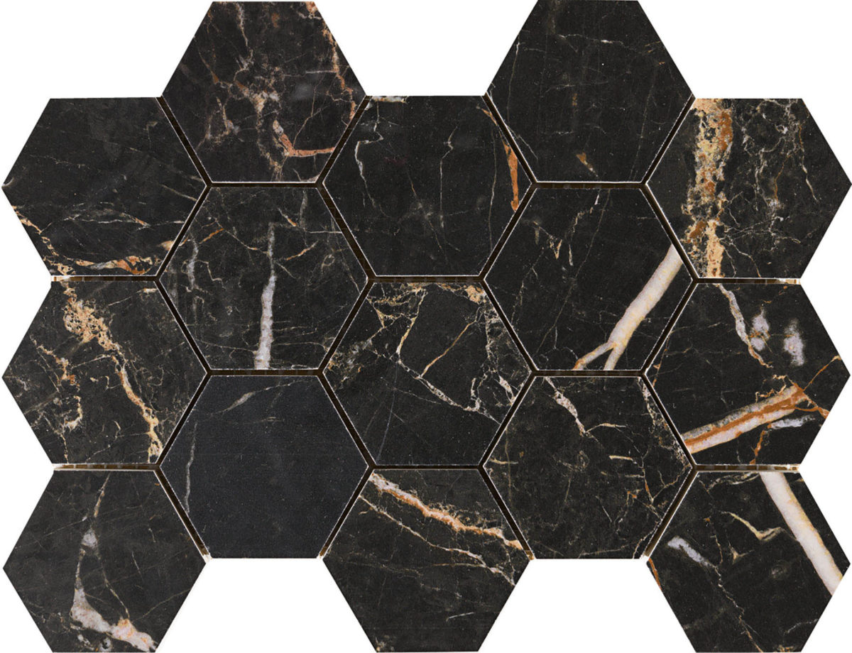 LAURANTS-BROWN_HEXAGON HEX LUX LAURANTS BROWN 13"X9" - Image 2