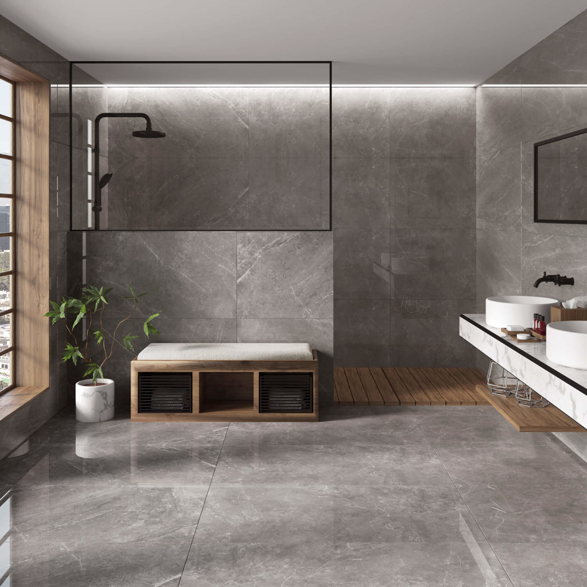 BUTAN MARENGO 24X48 - SCENE BUTAN MARENGO POLISHED 24"X48" - Image 1