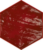 HEX RAIN BORDEAUX GLOSSY 8"X9" - Image 2