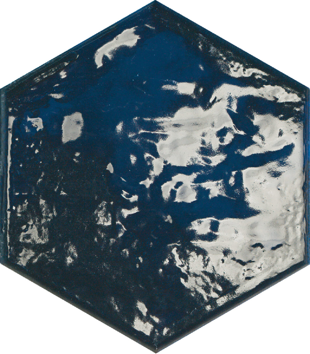 HEX RAIN BLUE GLOSSY 8"X9" - Image 2