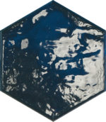 HEX RAIN BLUE GLOSSY 8"X9" - Image 2