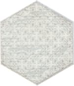 HEX DECOR RAIN BIANCO GLOSSY 8"X9" - Image 2