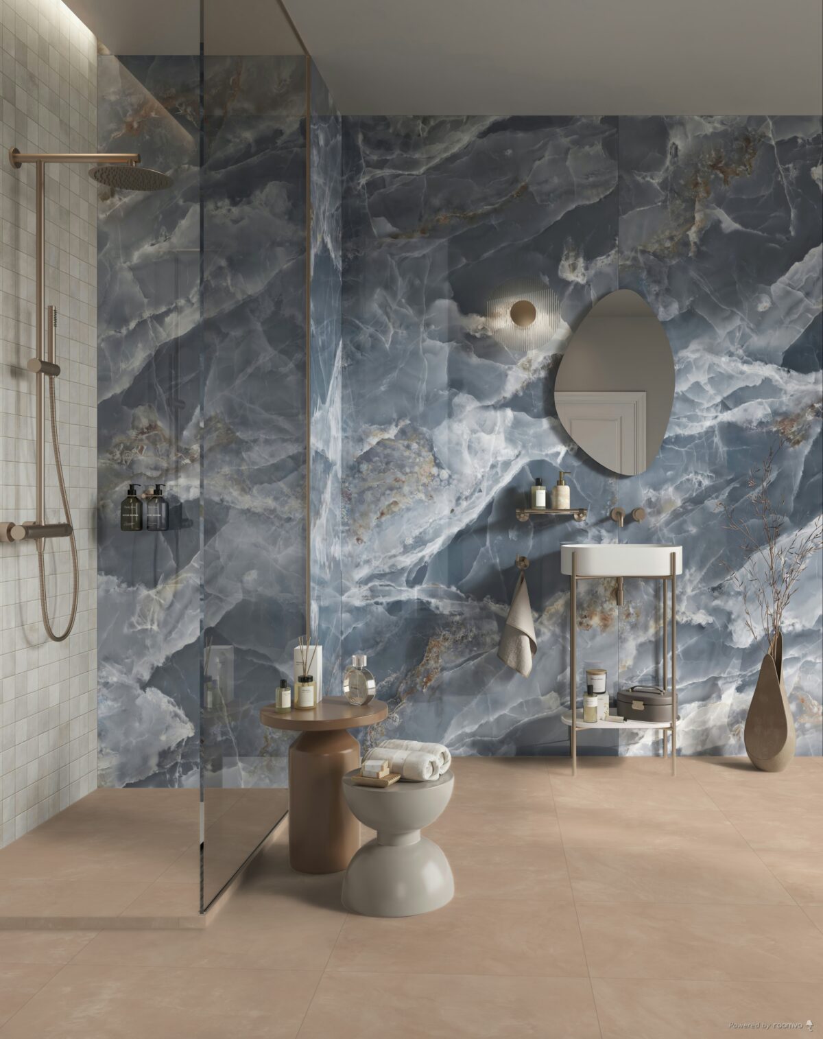 01-JOIN-PEACH-120X278-SCENE JOIN PEACH LAPPATO 24"X24" - Image 1