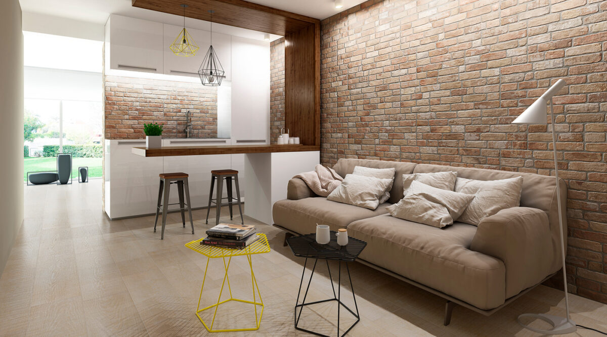 WALL BRICK OLD GREY TEXTURED 12"X36" - Image 1