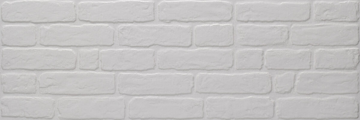 WALL BRICK WHITE TEXTURED MATT 12"X36" - Image 2