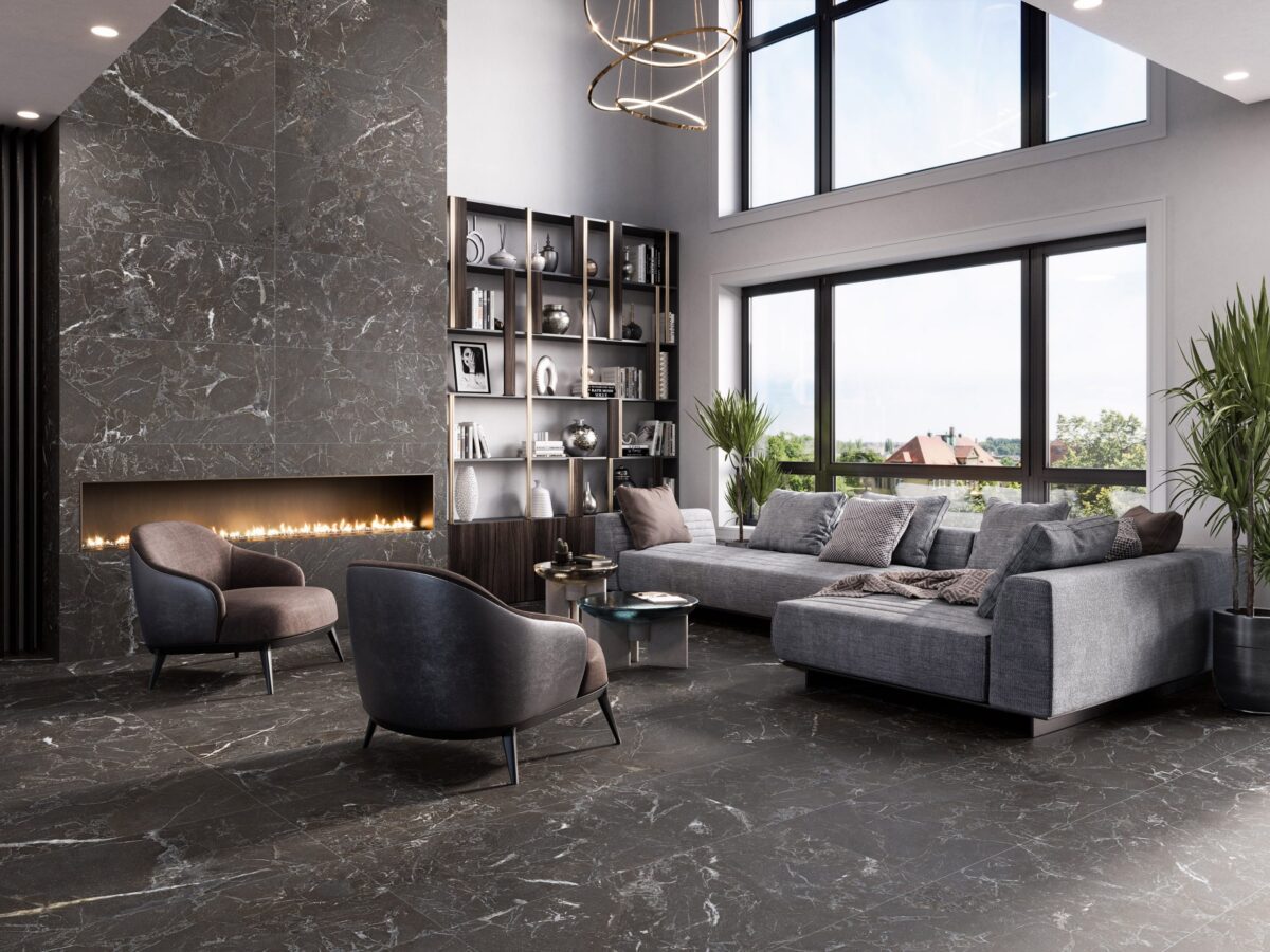 OPERA BLACK SOFT LAPPATO 36"X36" - Image 1