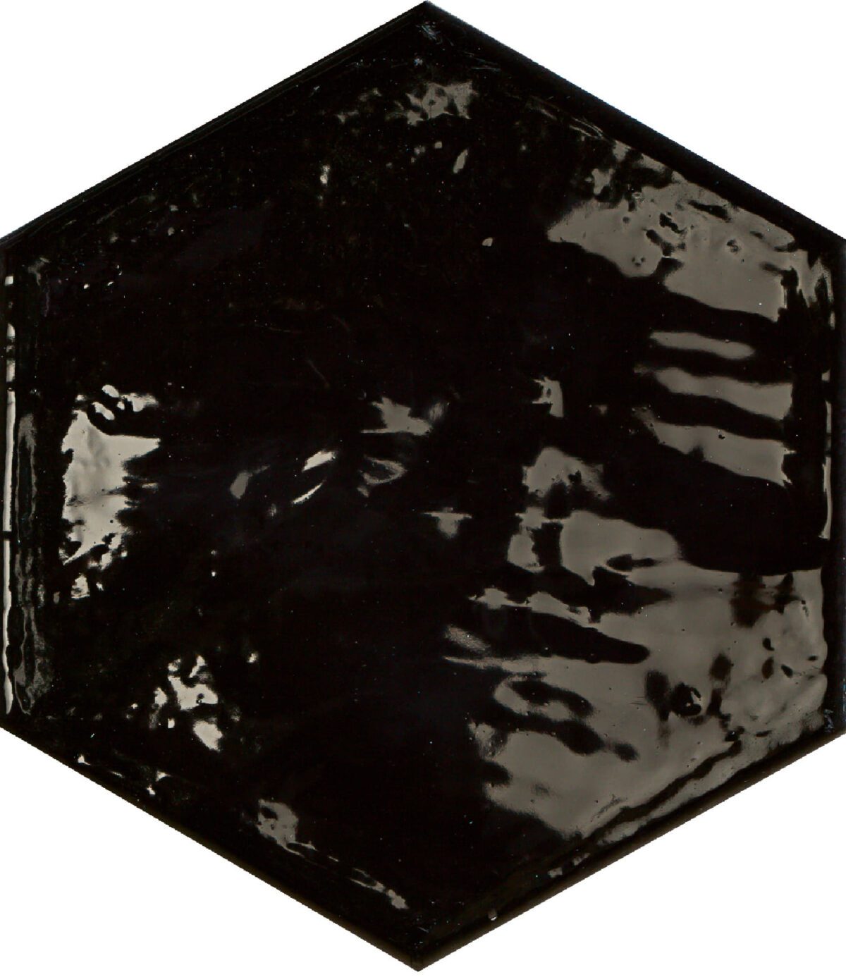 H00042_RAIN-HEXA_SM_NERO_15X13_0621 HEX RAIN NERO GLOSSY 8"X9" - Image 2