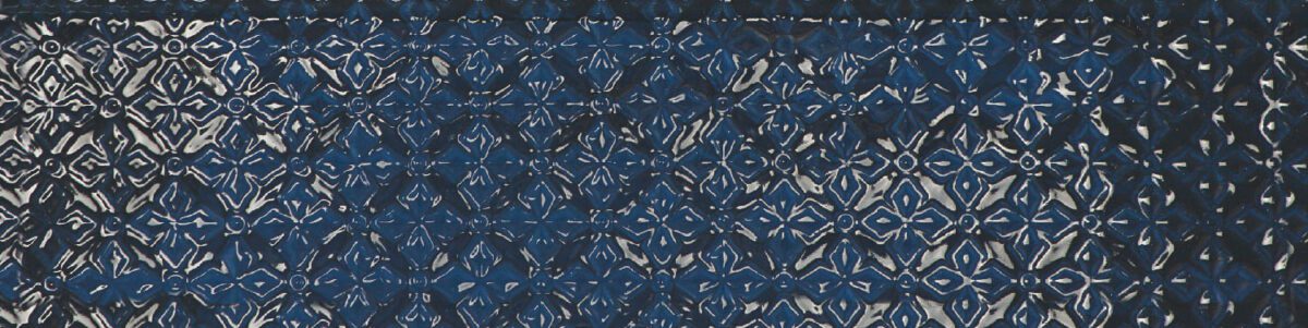 W00510-RAIN-DEC_BLU_75X30 DECOR RAIN BLUE GLOSSY 3"X12" - Image 2