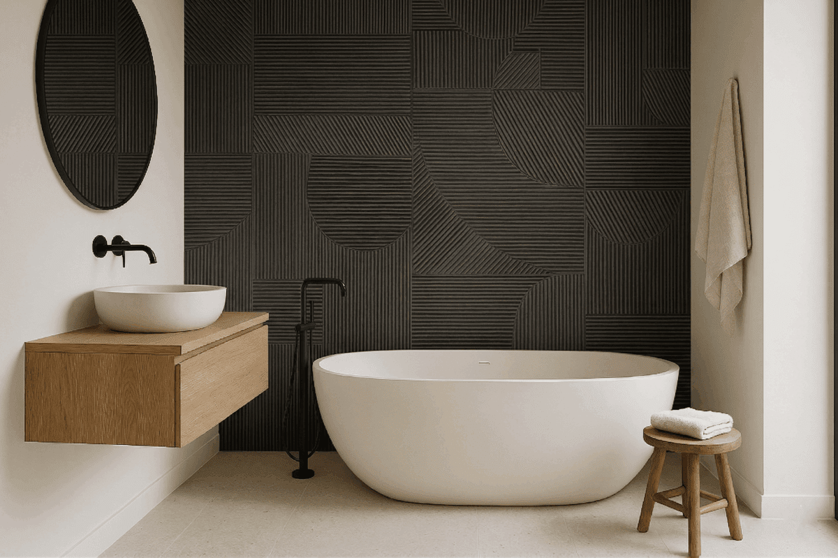 NEVIS BLACK NATURAL D00303_scene STRUCTECH NEVIS BLACK MATTE 24"X48" - Image 1