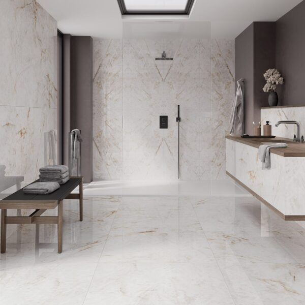 DECOR CHILE WHITE A SHINE 24"X48"